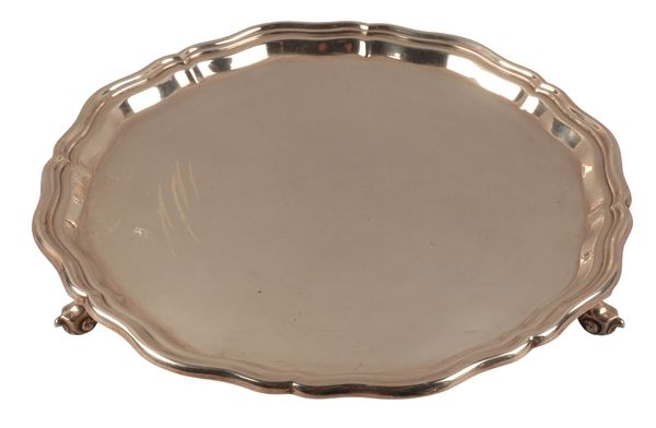 A GEORGE VI SILVER SALVER