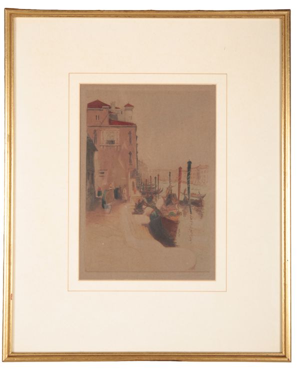DAVID DONALD (20TH CENTURY) Three views of Venice