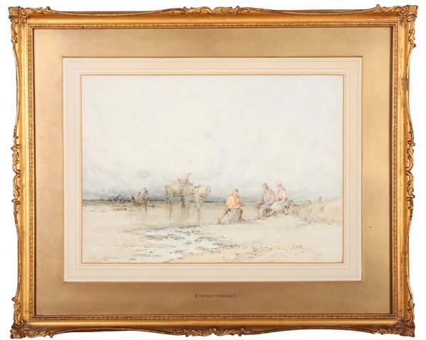 FREDERICK WILLIAM HATTERSLEY (19TH CENTURY) 'Examining the Catch'