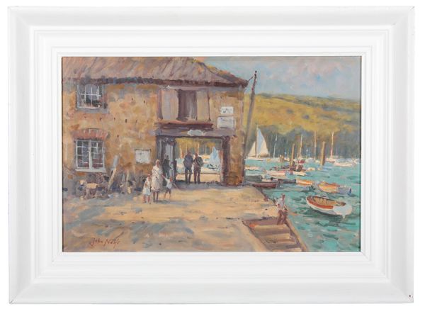 JOHN NEALE (20TH CENTURY) 'The Old Customs House, Salcombe'