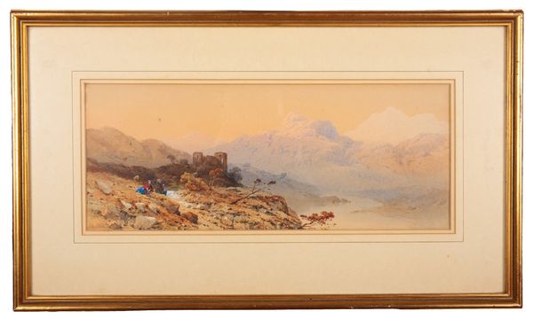 AARON EDWIN PENLEY (1807-1870) Mediterranean lakeside landscape