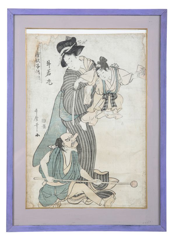 JAPANESE SCHOOL, 19TH CENTURY Kabuki scene
