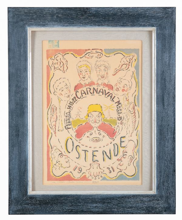 JAMES ENSOR (1860-1949) 'Affiche pour le Carnaval d'Ostende'
