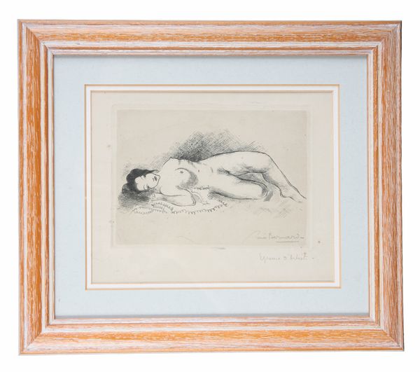 *RENEE BERNARD (1906-2004) Study of a reclining female nude