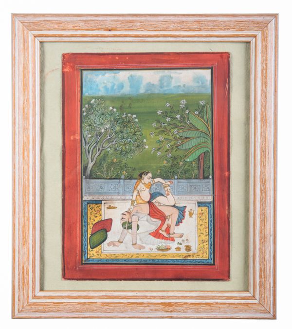 INDIAN SCHOOL, 19TH CENTURY Three scenes from the Karma Sutra
