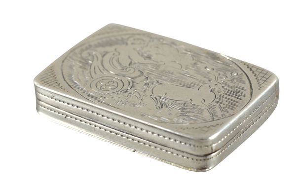 A GEORGE III SILVER VINAIGRETTE