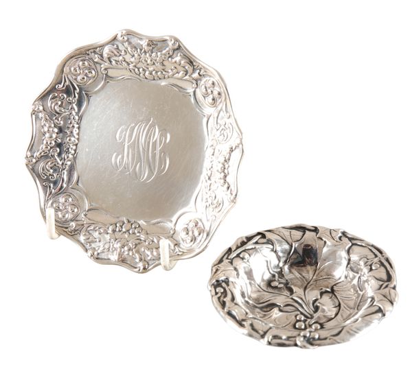 A GORHAM STERLING SILVER PIN DISH