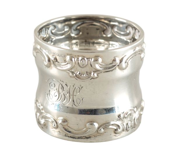 A GORHAM STERLING SILVER NAPKIN RING