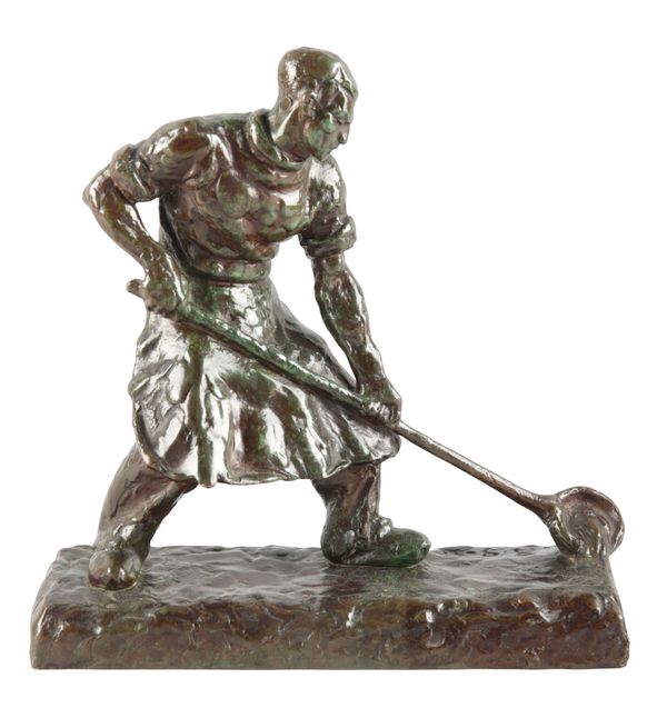 GEORGES GORI (19TH/20TH CENTURY) A bronze figure of a metal pourer