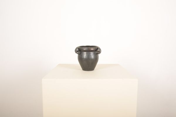 A LUSTRE GLAZED BLACK-GROUND STUDIO POTTERY VESSEL