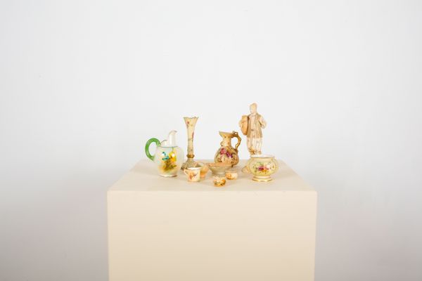 A COLLECTION OF ROYAL WORCESTER BLUSH IVORY