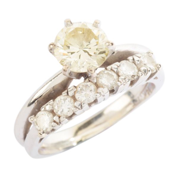 A DIAMOND SOLITAIRE RING