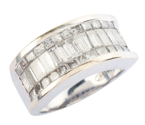 A DIAMOND HALF ETERNITY RING