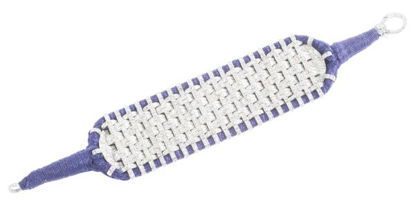 A WOVEN DIAMOND BRACELET