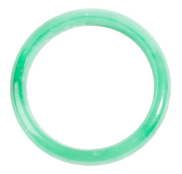 A DYED JADE BANGLE