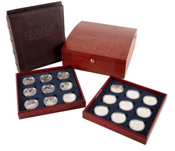 THE ROYAL MINT: "THE HISTORY OF ROYAL NAVY COLLECTION" SILVER PROOF COIN SET