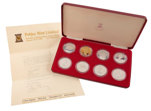 POBJOY MINT: A 1977 "SILVER JUBILEE OF HER MAJESTY QUEEN ELIZABETH II" SILVER COIN SET