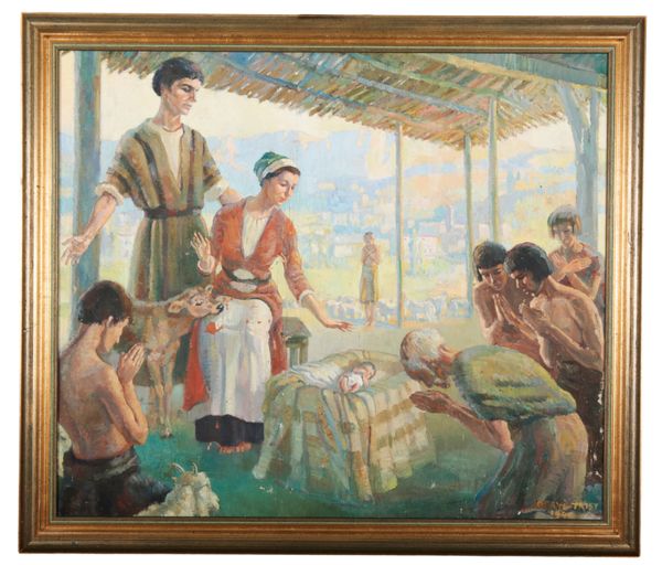 *BERYL TRIST (NEWMAN) (1906-1991) The Nativity Scene