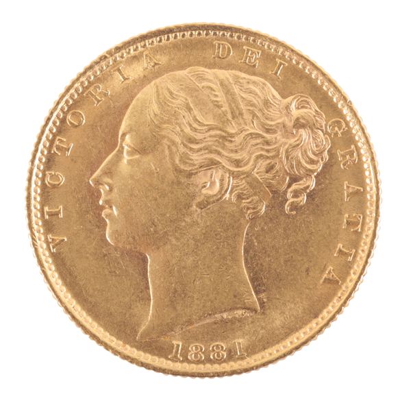 AN 1881 QUEEN VICTORIA GOLD SOVEREIGN