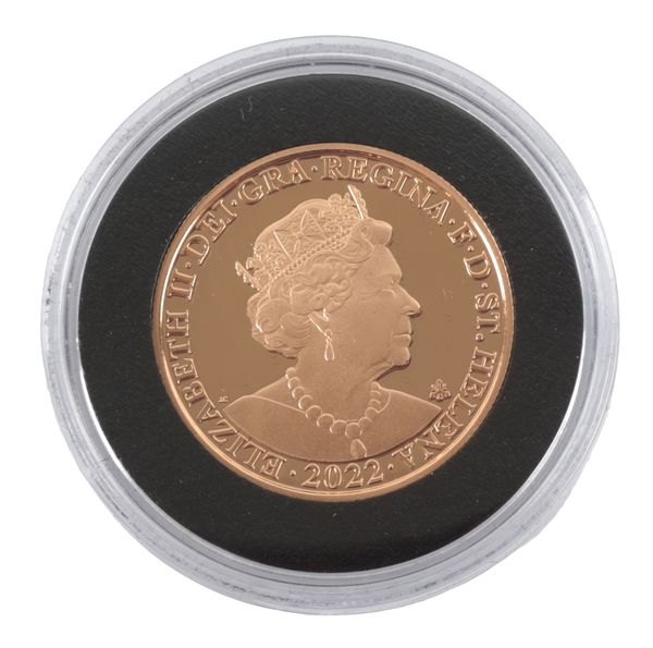 THE EAST INDIA COMPANY: A 2022 QUEEN ELIZABETH II GOLD PROOF DOUBLE SOVEREIGN