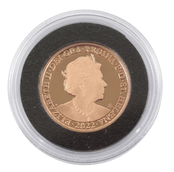 THE EAST INDIA COMPANY: A 2022 QUEEN ELIZABETH II GOLD PROOF SOVEREIGN