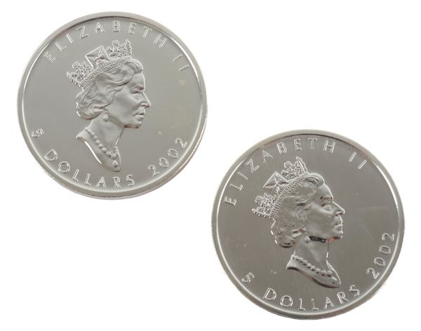 ROYAL CANADA MINT: SEVEN ELIZABETH II CANADA SILVER $5 COINS