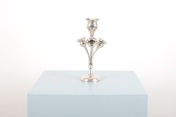 AN ART NOUVEAU SILVER EPERGNE
