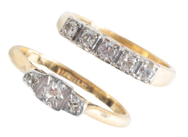 TWO DIAMOND ENGAGEMENT RINGS