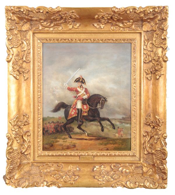 DOROFIELD HARDY (ACTIVE c.1882-1930) Two cavalry battle scenes