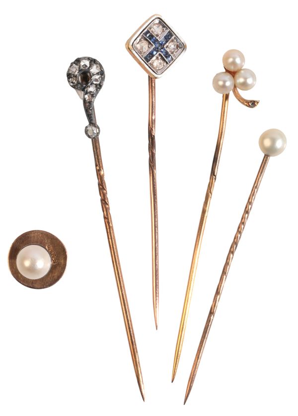 A COLLECTION OF STICK PINS