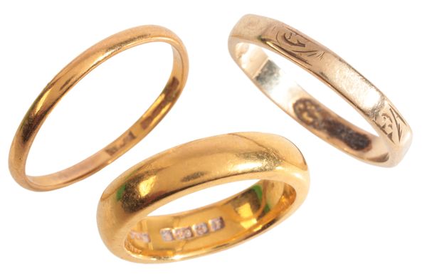 THREE WEDDING BANDS