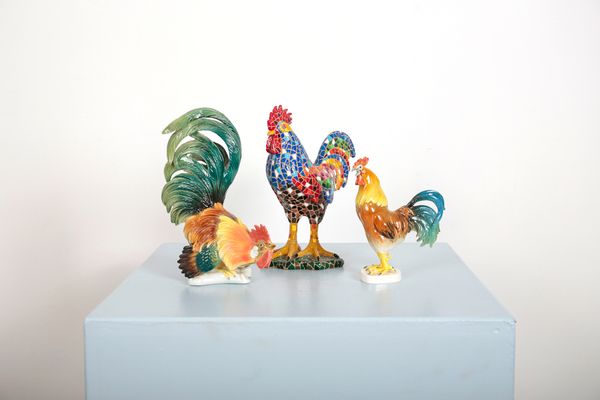 KARL ENS: A PORCELAIN ROOSTER MODEL NO. 7500