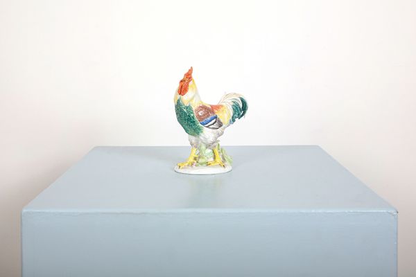 A MEISSEN COCKEREL, MODEL NO. 77342