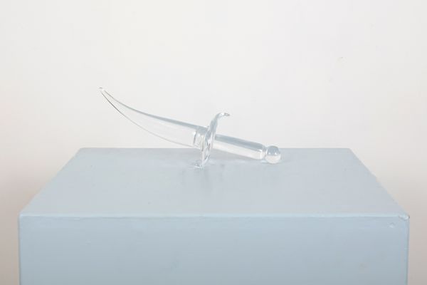 A SWEDISH STUDIO ART GLASS DAGGER BY MARCO CIE