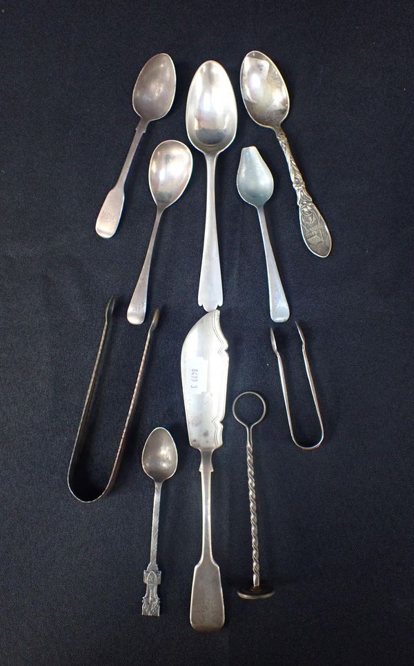 AN 18TH CENTURY SILVER TREFID / TRIFID SPOON