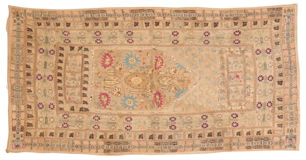 A PERSIAN PRAYER CLOTH PANEL