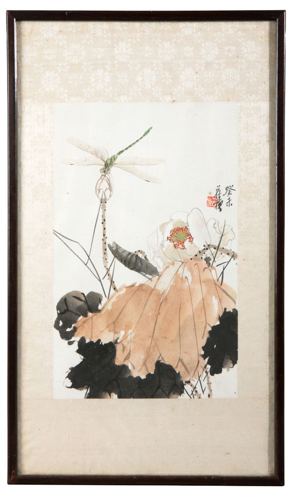 SU BAOZHEN (1916-1990) 'Lotus and Dragonfly'