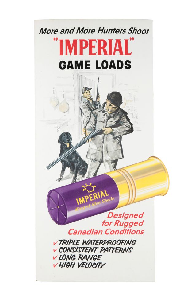 AN "IMPERIAL" GAME LOADS CARTRIDGES SHOP DISPLAY ADVERTISING CARD