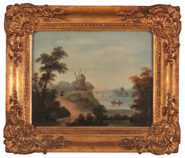 CONTINENTAL SCHOOL, 19TH CENTURY A pair of lakeland landscapes