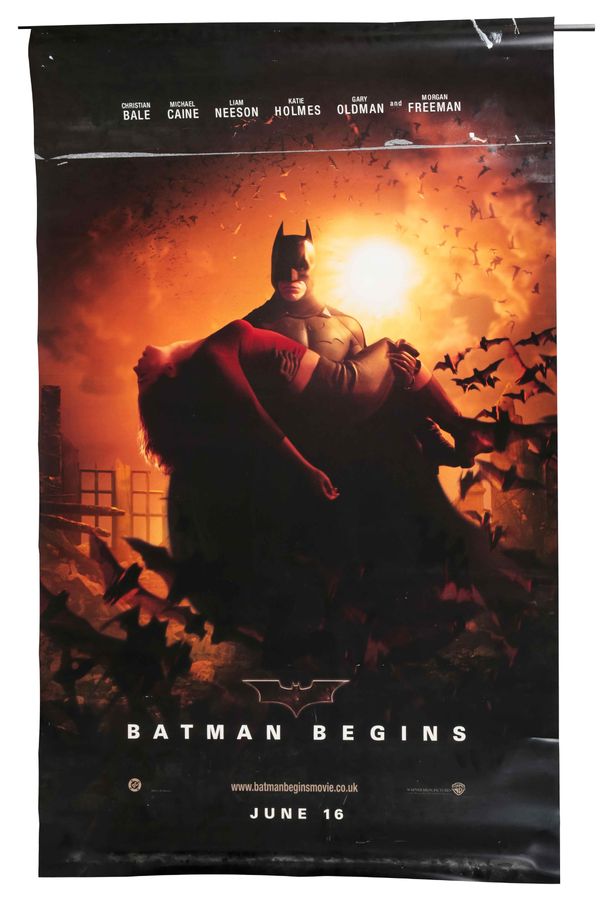 A VINYL BANNER FOR BATMAN BEGINS, 2005, DC