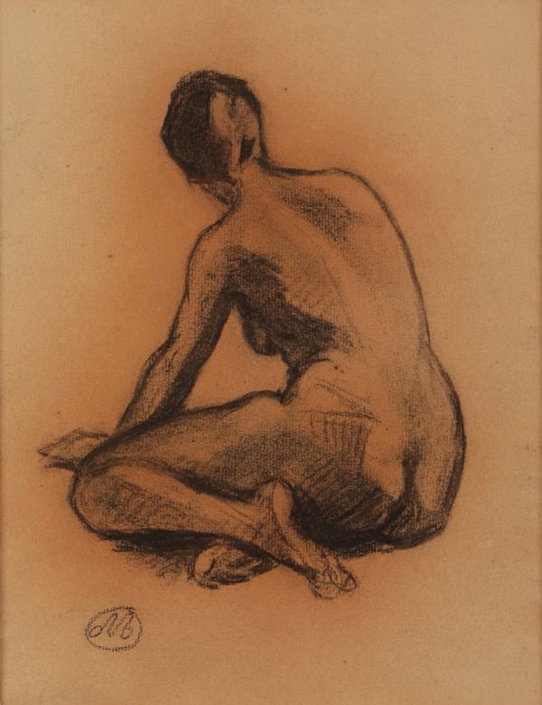 ARISTIDE MAILLOL (1861-1944) Nude female study from behind