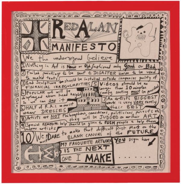 *SIR GRAYSON PERRY (B. 1960) 'Red Alan Manifesto'