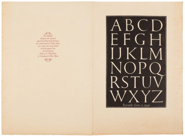 *REYNOLDS STONE (1909-1979)  'An Alphabet'