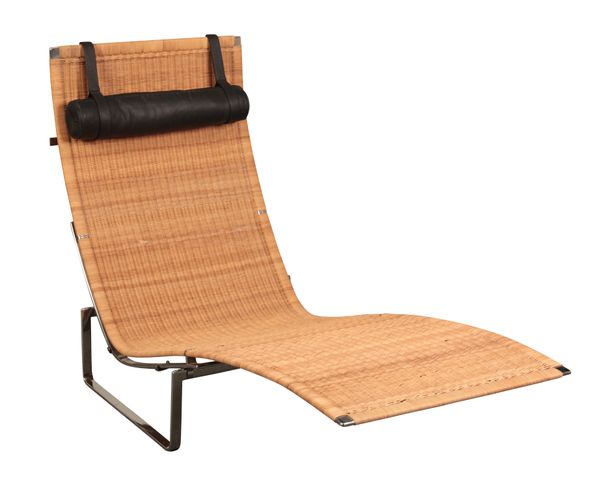 POUL KJAERHOLM FOR FRITZ HANSEN: A 'PK24' 'HAMMOCK' LOUNGE CHAIR