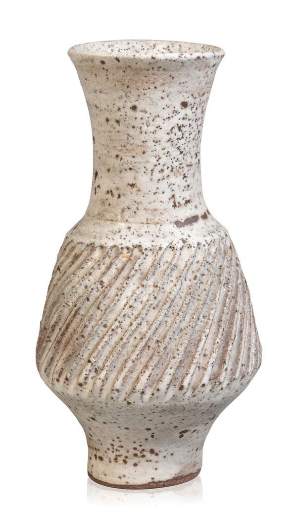 WILL COLLECT    *DAME LUCIE RIE (1902-1995): A  STONEWARE VASE