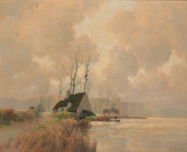 *ALEXANDRE LOUIS JACOB (1876-1972) 'Le Vieux Moulin - Bords de la Marine'