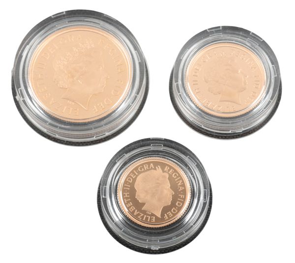 THE ROYAL MINT: THE 2015 SOVEREIGN THREE-PIECE PREMIUM GOLD PROOF COIN SET