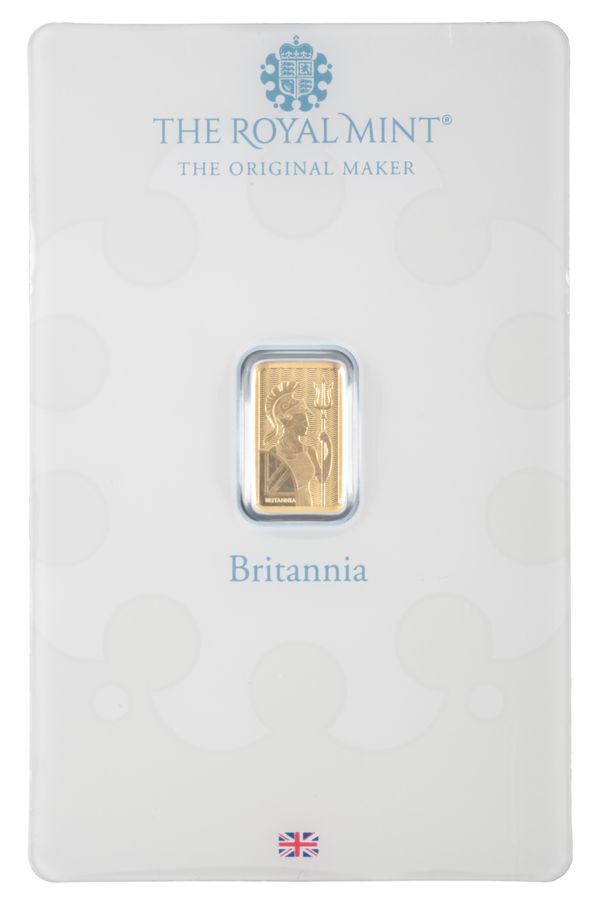 THE ROYAL MINT: A BRITANNIA 1 GRAM FINE GOLD