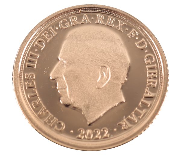 THE LONDON MINT: A KING CHARLES III 2022 QUARTER SOVEREIGN
