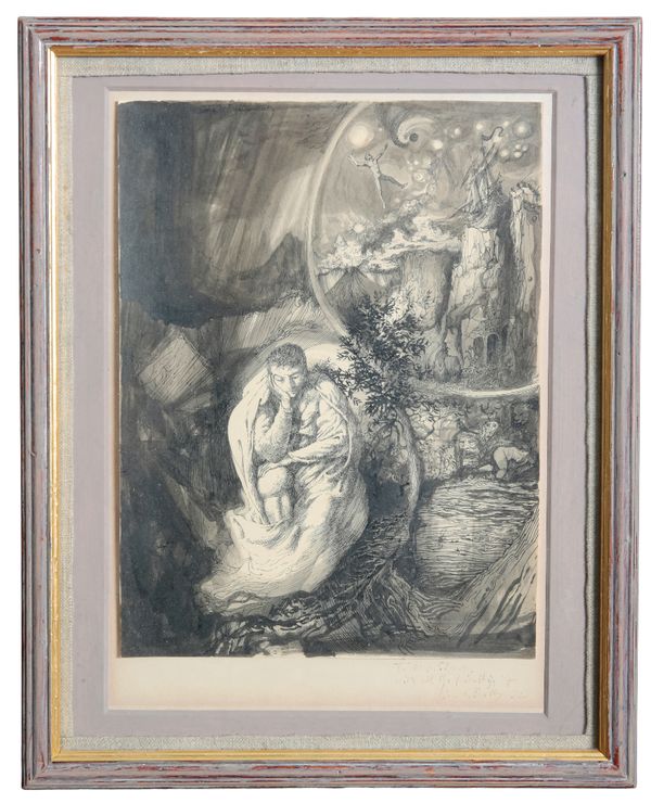 *LIMA DE FREITAS (1927-1998) Fantastical scene